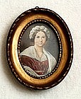 Portrait Miniature of Lady Circa 1850