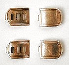Set of Four (4) 19th C Stock Clips - 14K Gold