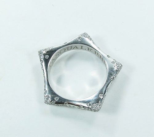 Pasquale Bruni 18k white gold and diamond pendant