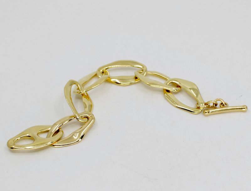 Tiffany &amp; Co Elsa Peretti toggle bracelet 18k gold Aegean collection