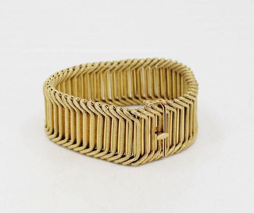 Statement 18k yellow gold bracelet by Uno A Erre Italy