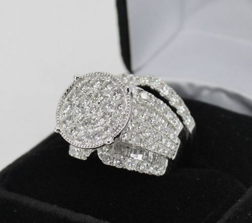 Statement 4.75ct diamond ring in 14k white gold