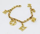 Tiffany & Co. 18k gold charm bracelet from the Atlas collection