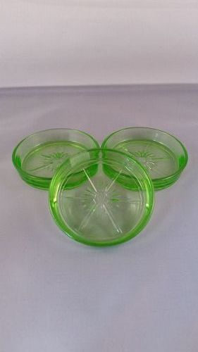 Federal green coaster 3 pc.