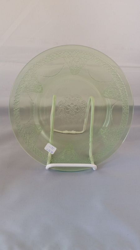 Federal Georgian Lovebird green luncheon plate