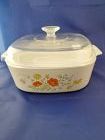 Corning Ware Wildflower 4 quart casserole with cover