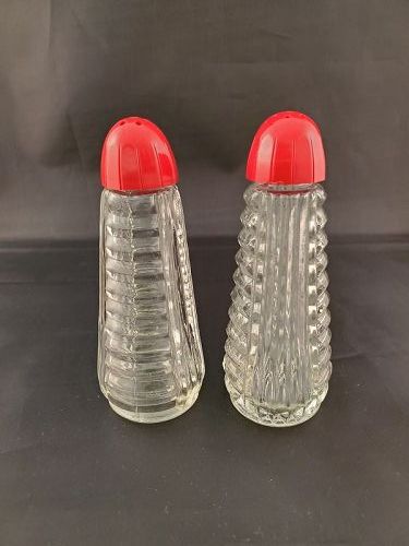 Red Top Salt and Pepper Shakers