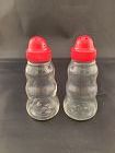 Red Top salt and pepper shakers