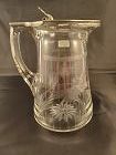 Crystal Etched Syrup Pitcher