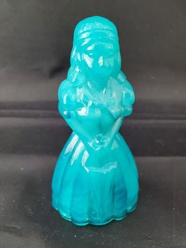 Boyd Art Glass Jennifer Doll 3 1/2 inch in Alpine Blue