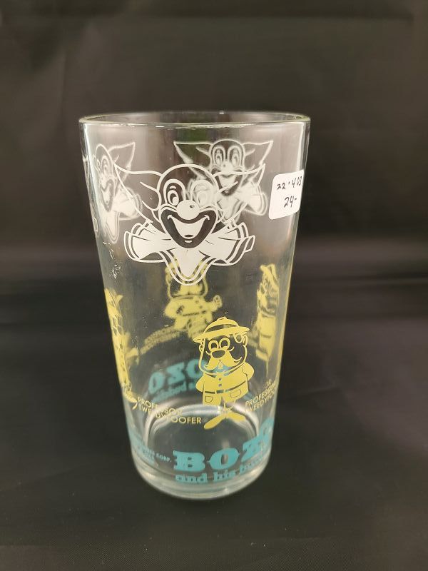Bozo the Clown Glass