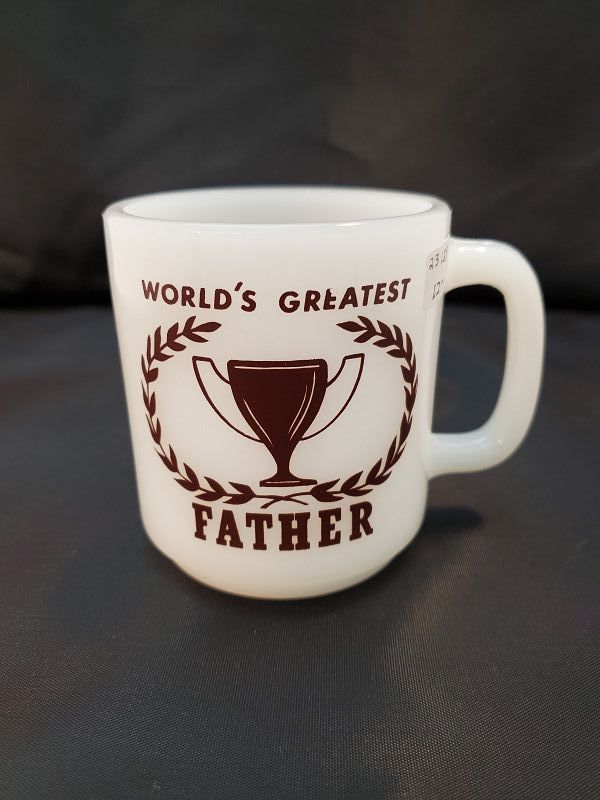 Glasbake &quot; World's Greatest Father&quot; Mug