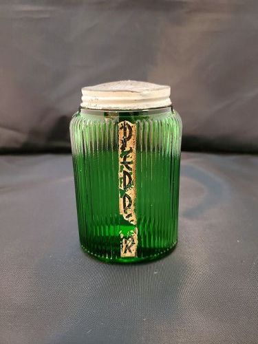 Owens -Illinois Oval Dark Green Pepper Shaker