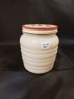Fire King Ivory Grease Jar