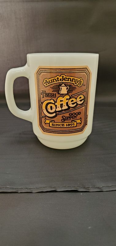 Anchor Hocking &quot;Aunt Jenny's&quot; Coffee Mug