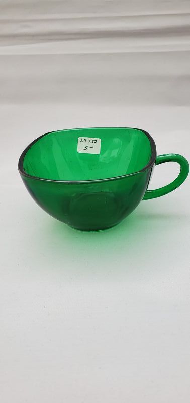 Fire King Forest Green Charm Cup