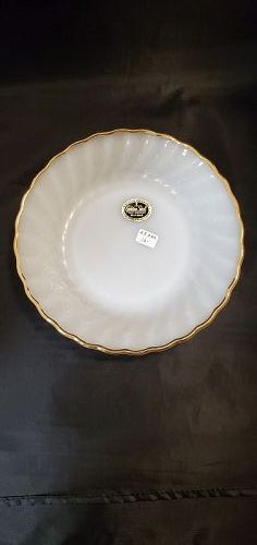 Fire King Golden Shell Soup Bowl with Label