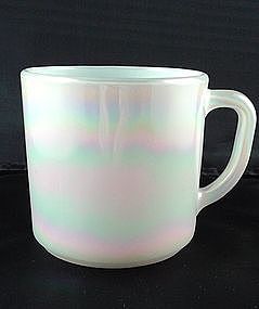 Federal White Iridescent 9 1/2 oz Mug