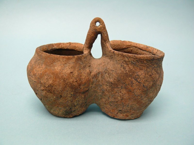 Early Bronze Age I Canaanite Mini Twin Juglet Pottery