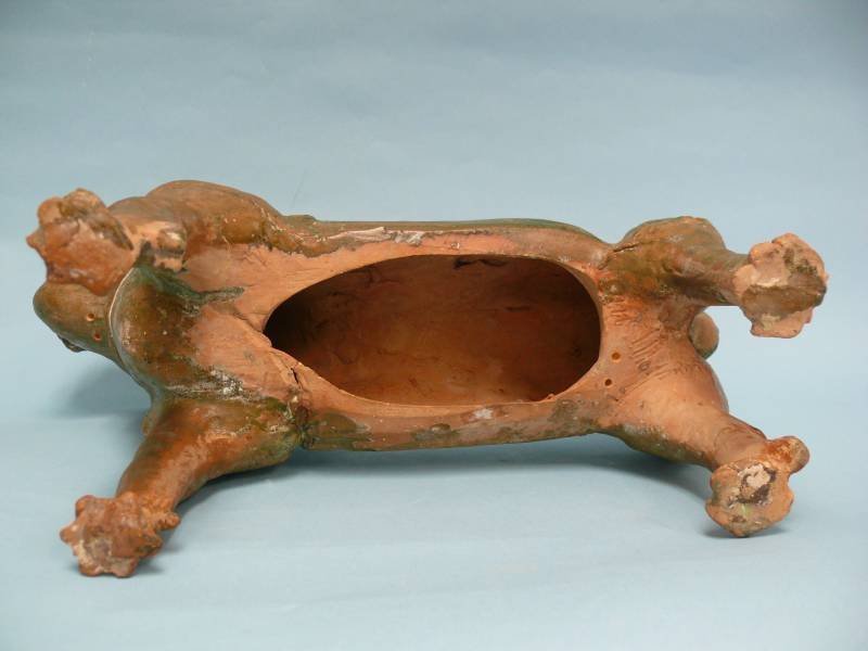 Han Dynasty Glazed Pottery Guard, or Temple Dog