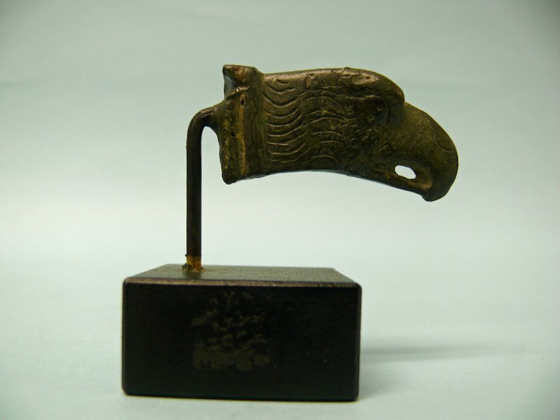 Roman Bronze Head of an Eagle