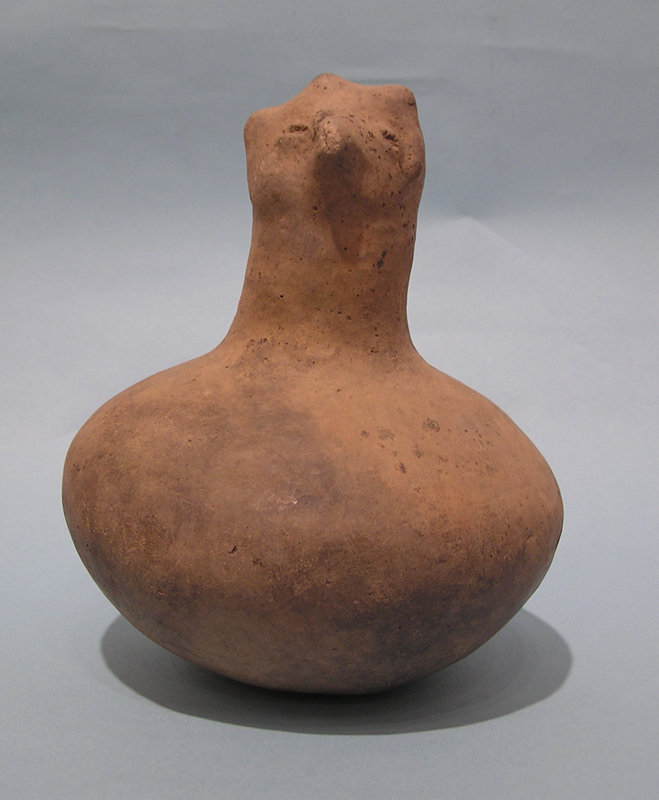 Native American Mississippian Pottery Hooded Owl