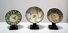 Afghanistan, Bamiyan Ceramic Bowls & Saucer
