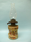 Japanese Satsuma Gold Gilt Oil Lamp, Meiji Period