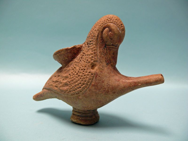 Hellenistic Terracotta Vessel in form of a Duck