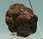 Roman Bronze Head of a Lion, Attachment
