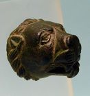 Roman Bronze Head of a Lion, Attachment, Protome