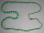 Very Fine Jadeite Bead Necklace/Dianond,Emerald