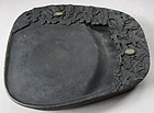 A Very Fine and Rare Large/Old Carved Plum Inkstone