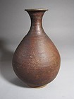 A Very Rare Koryo Iron-Brown Glazed Baluster Bottle