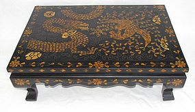 Mother of Peal/Tortoise Shell Inlaid Lacquer Low Table