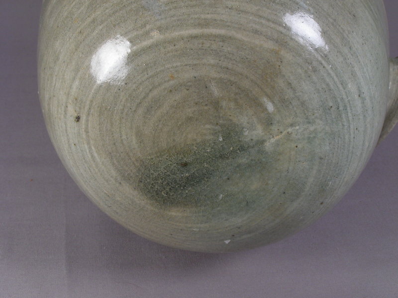 Rare Early Punchon Stoneware Rice-Bail Shape Jar