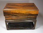 A Beautiful Scholar’s Persimmon Wood Ink-Stone Box