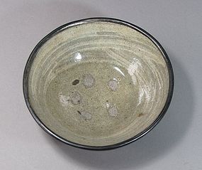 Very Rare Silver Rimmed Punchong Brushed Tea Bowl