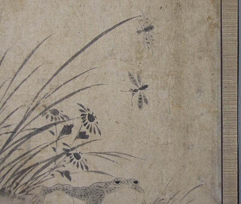 Very Fine and Old Korean Painting of Grass and Insects