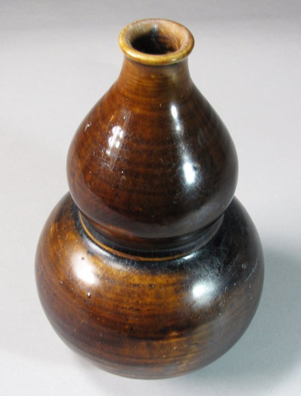 Very Fine/Rare Iron Glazed Double Gourd Shape Bottle