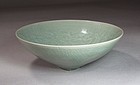 Best Quality of Sea-Green Celadon Impressed Decorated Bowl-12th C