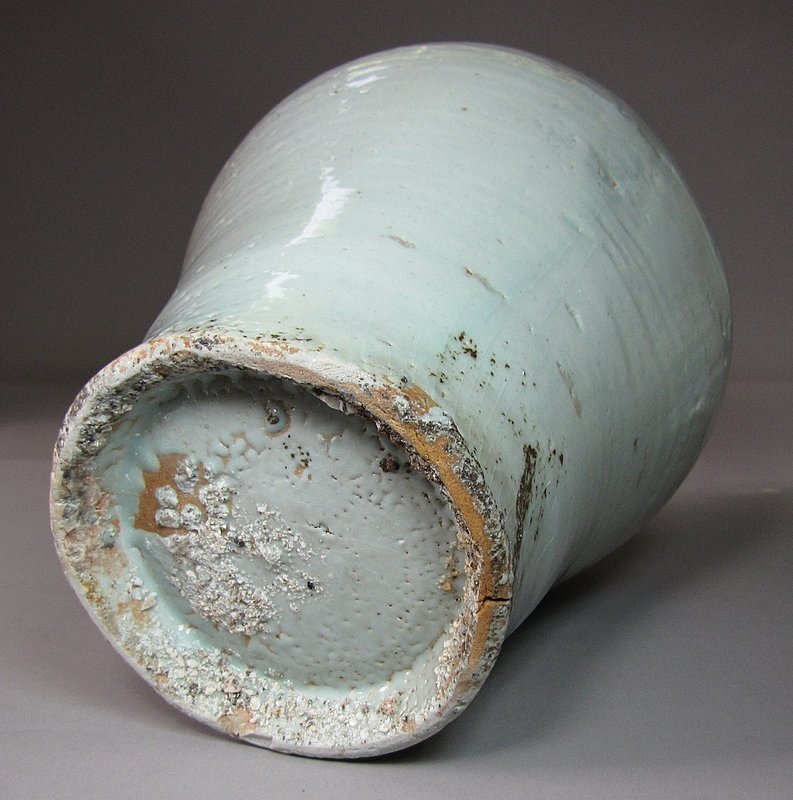 A Rare Korean Fine White Glazed Baluster Shape Porcelain Jar-18th C.: