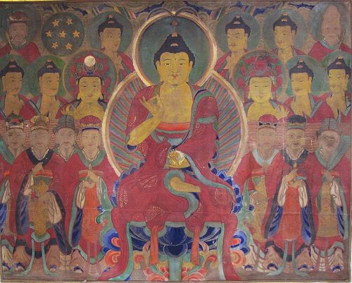 Rare/Large/Fine Seven Star Spirits (七星神圖) Buddhist Painting