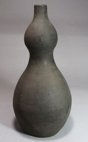 A Very Fine Korean Gourd Shape of Koryo Pottery Bottle-13th C