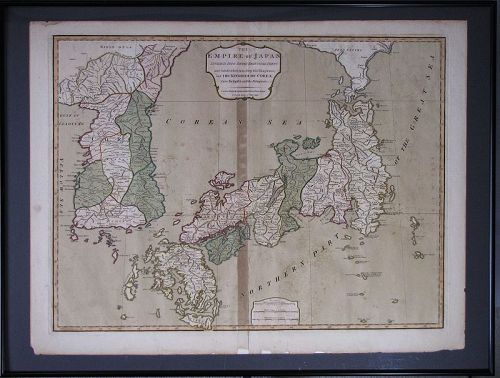 A Very Rare/Important Map of “Korea Sea” between korea and Japan