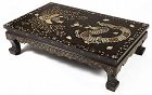 Mother of Pearl/Shagreen Inlaid/Phoenix/Dragon Low Table-19th C.