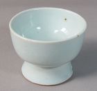 Very Fine/Beautiful White Glazed High Footed Bowl-19th C