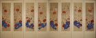 Very Fine 8 Panel Peony Screen (모란도) with Rocks and Birds -19th C