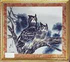 Kim Ki-Chang (김기창-金基昶] (1913-2001)- “A Two Owls on an Old Pine