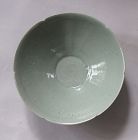 A Very Fine Thin Potted Celadon Foliate Rimmed Bowl-12th C.